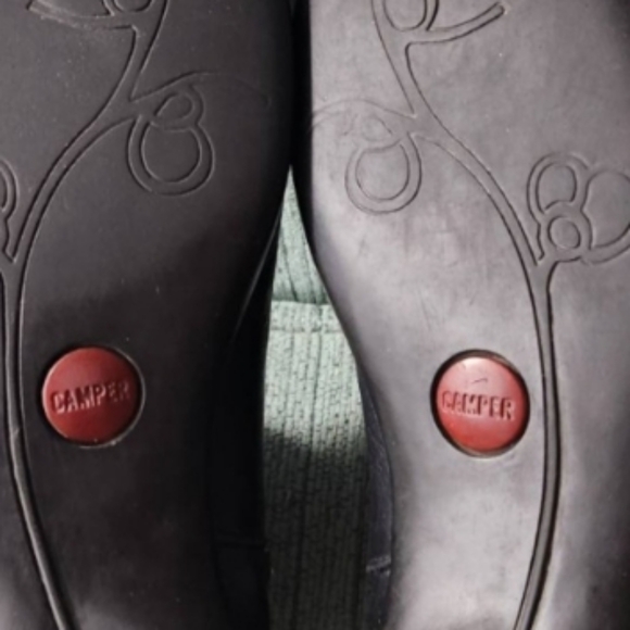 Camper Black Leather Booties - Picture 9 of 12